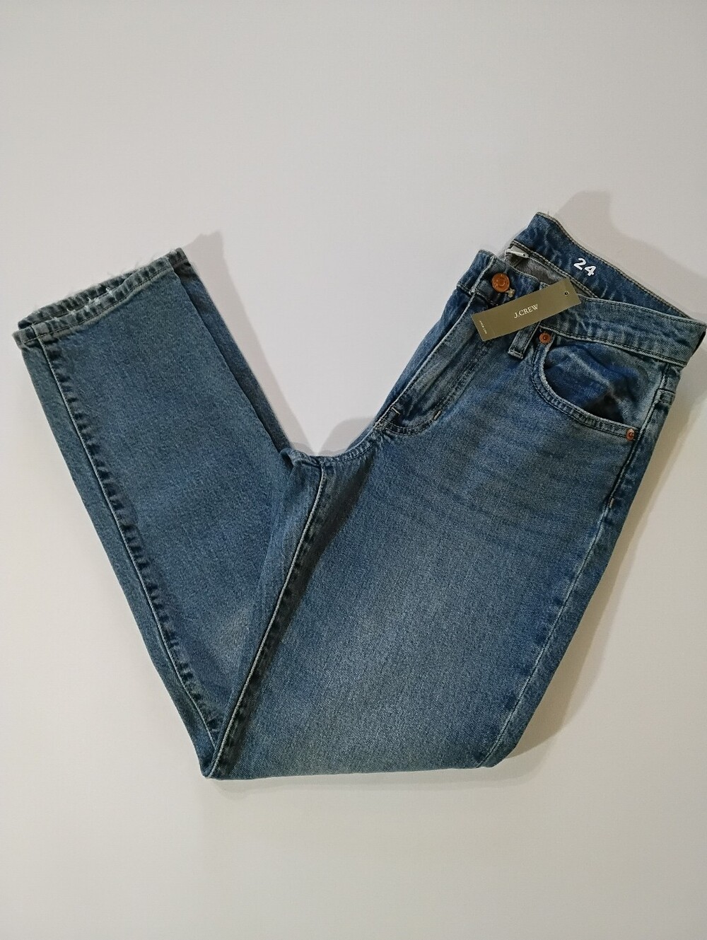 NWT J. Crew Slim Boyfriend Jeans Womens Size 24 Light Wash